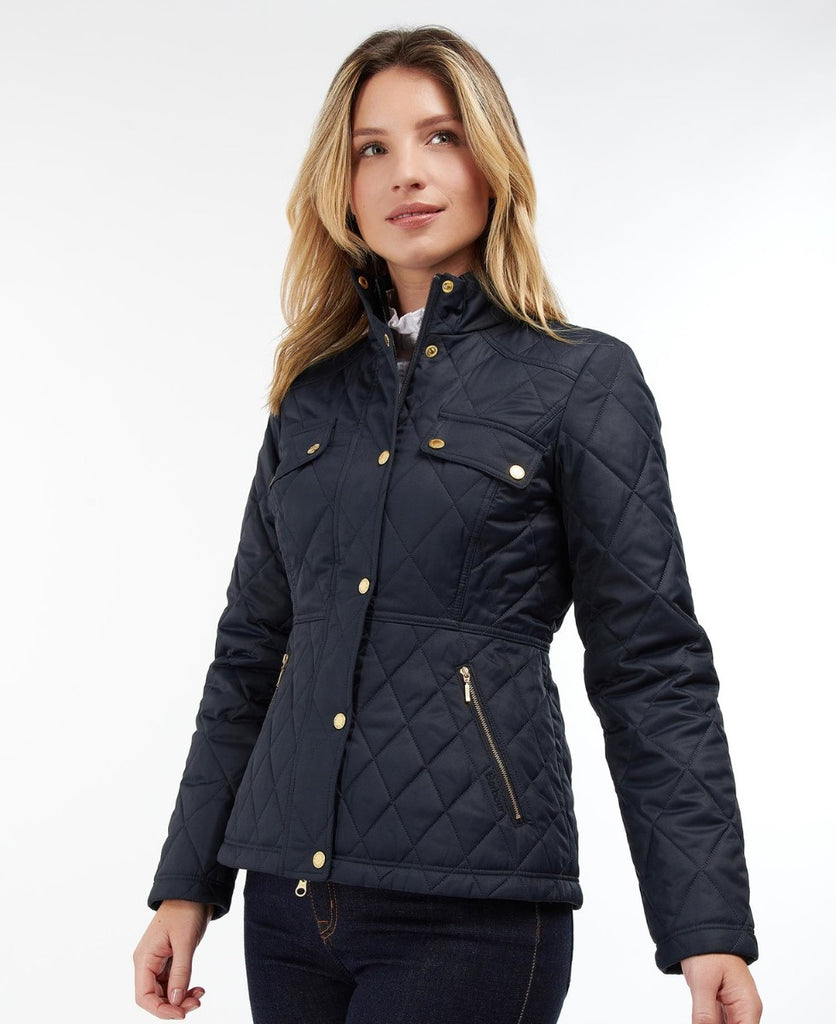Barbour blue quilted jacket 2025